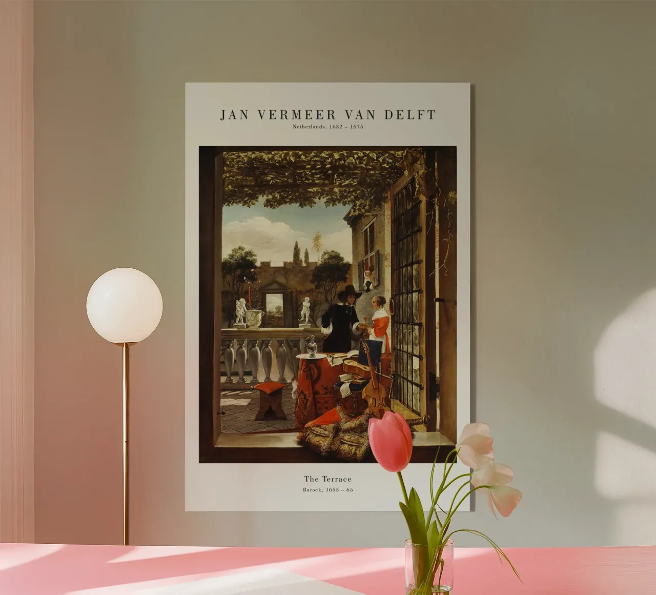 Jan Vermeer - La terrazza plexiglass da Old Masters