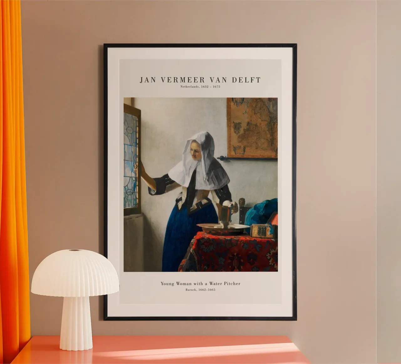 Jan Vermeer - Giovane donna con brocca carta hahnemühle da Old Masters