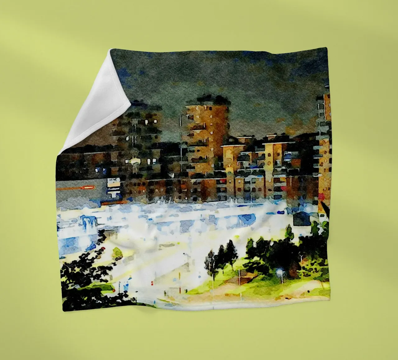 Torino di notte coperta in pile da Massimo Frascogna