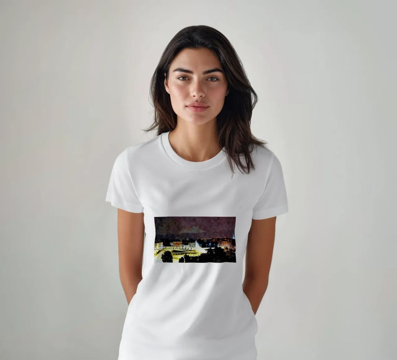 Torino di notte t-shirt da Massimo Frascogna