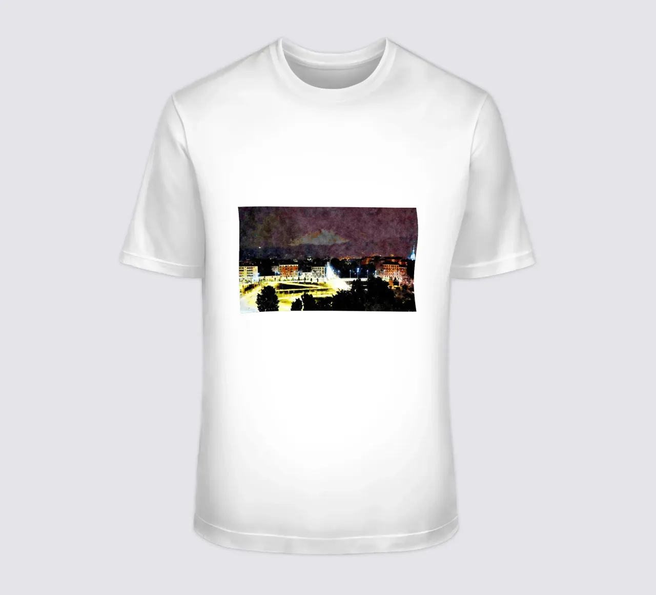 Torino di notte t-shirt da Massimo Frascogna