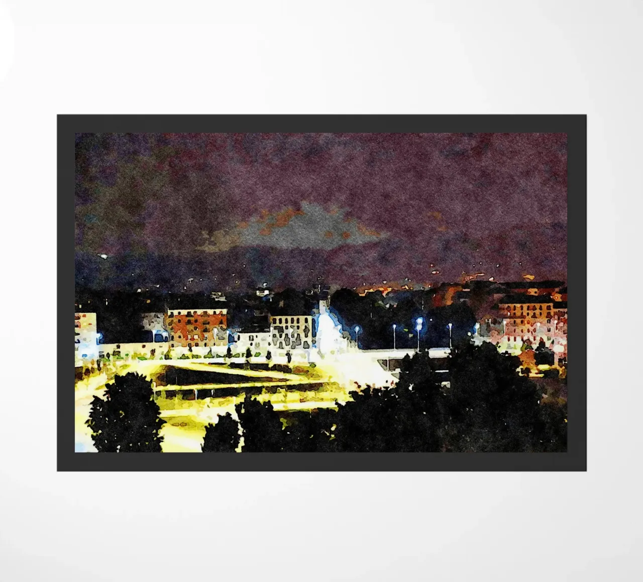 Torino di notte zerbino da Massimo Frascogna