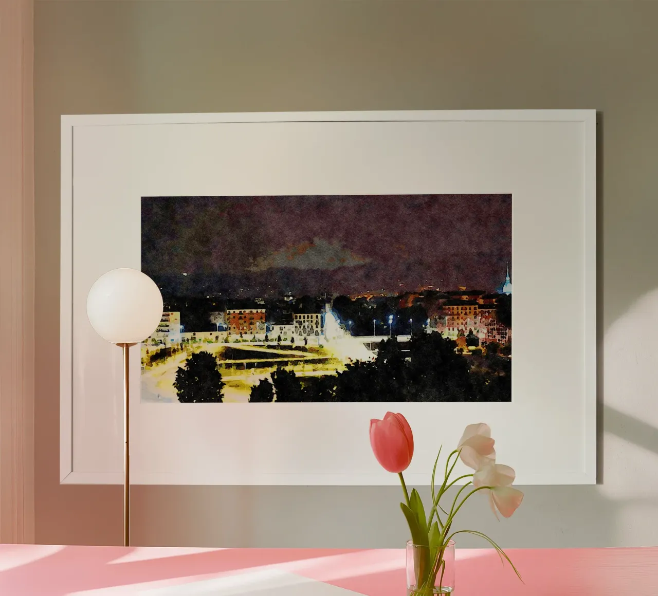 Torino di notte carta hahnemühle da Massimo Frascogna
