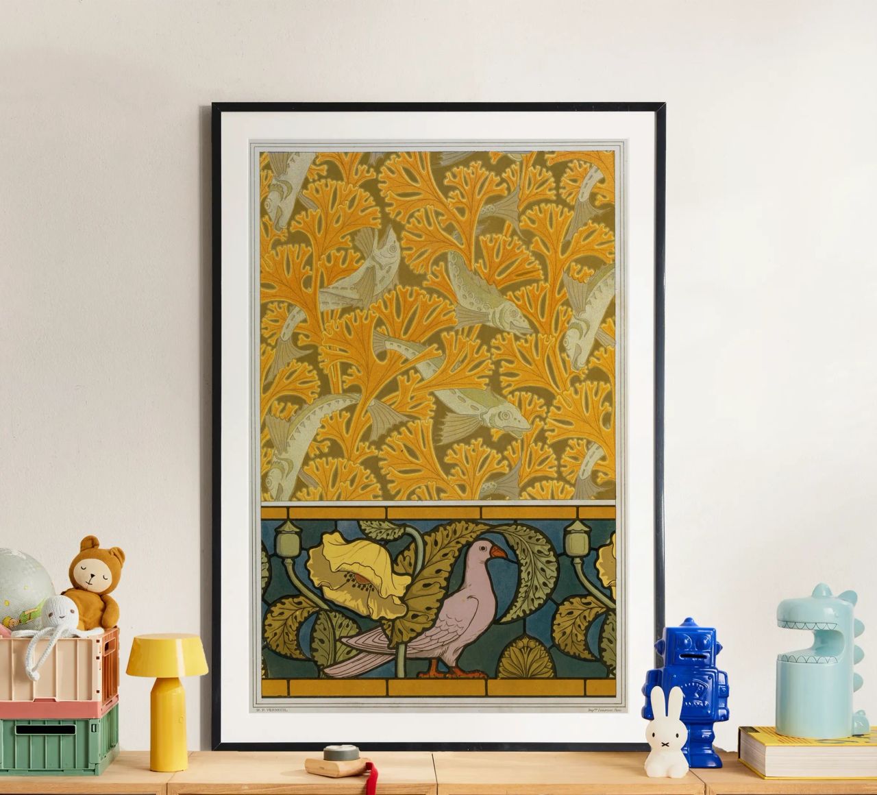 Maurice Pillard Verneuil - Poisson et Pigeon poster de Old Masters