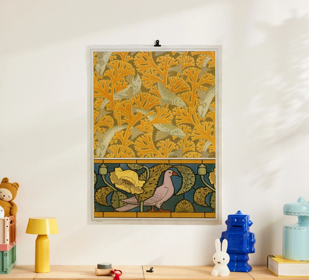Maurice Pillard Verneuil - Poisson et Pigeon poster de Old Masters