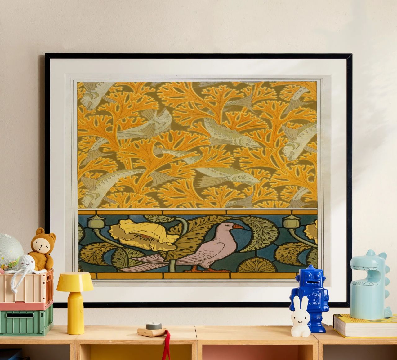 Maurice Pillard Verneuil - Poisson et Pigeon poster de Old Masters