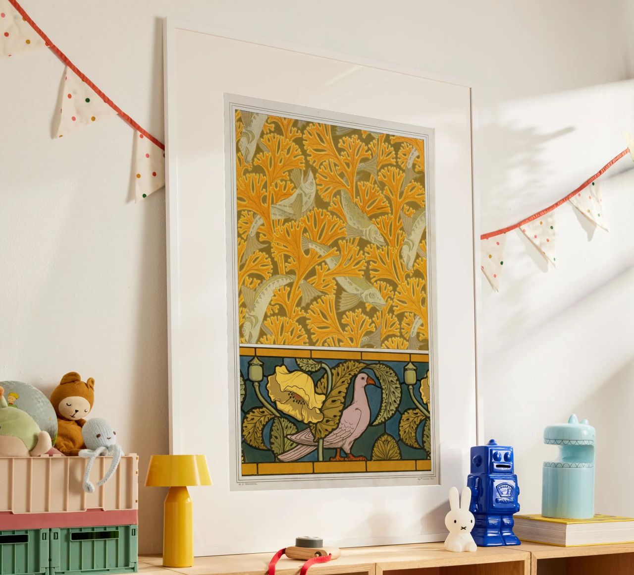 Maurice Pillard Verneuil - Poisson et Pigeon poster de Old Masters