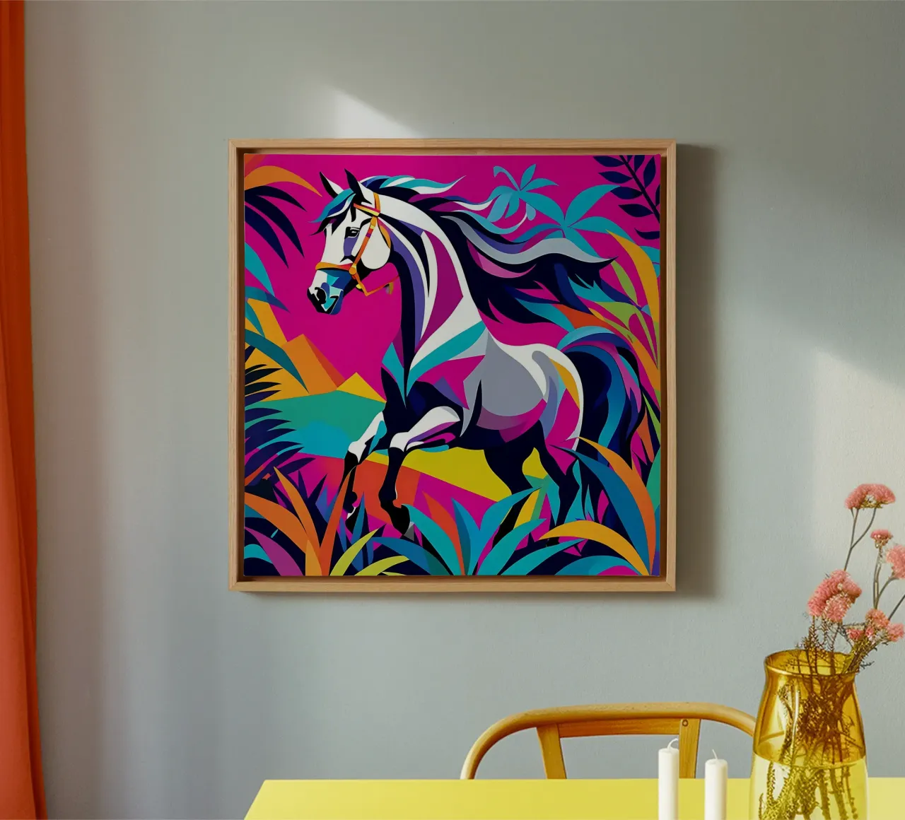 Horse_style_E_1 canvas by Tierisch bunt by LK