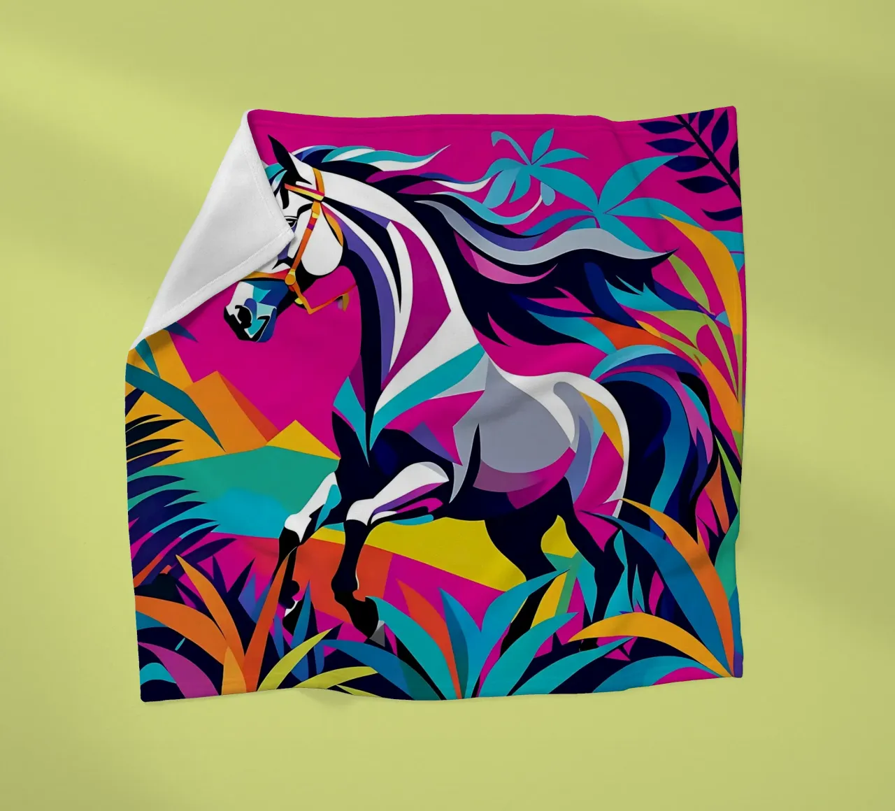 Stile_cavallo_E_1 coperta in pile da Tierisch bunt by LK
