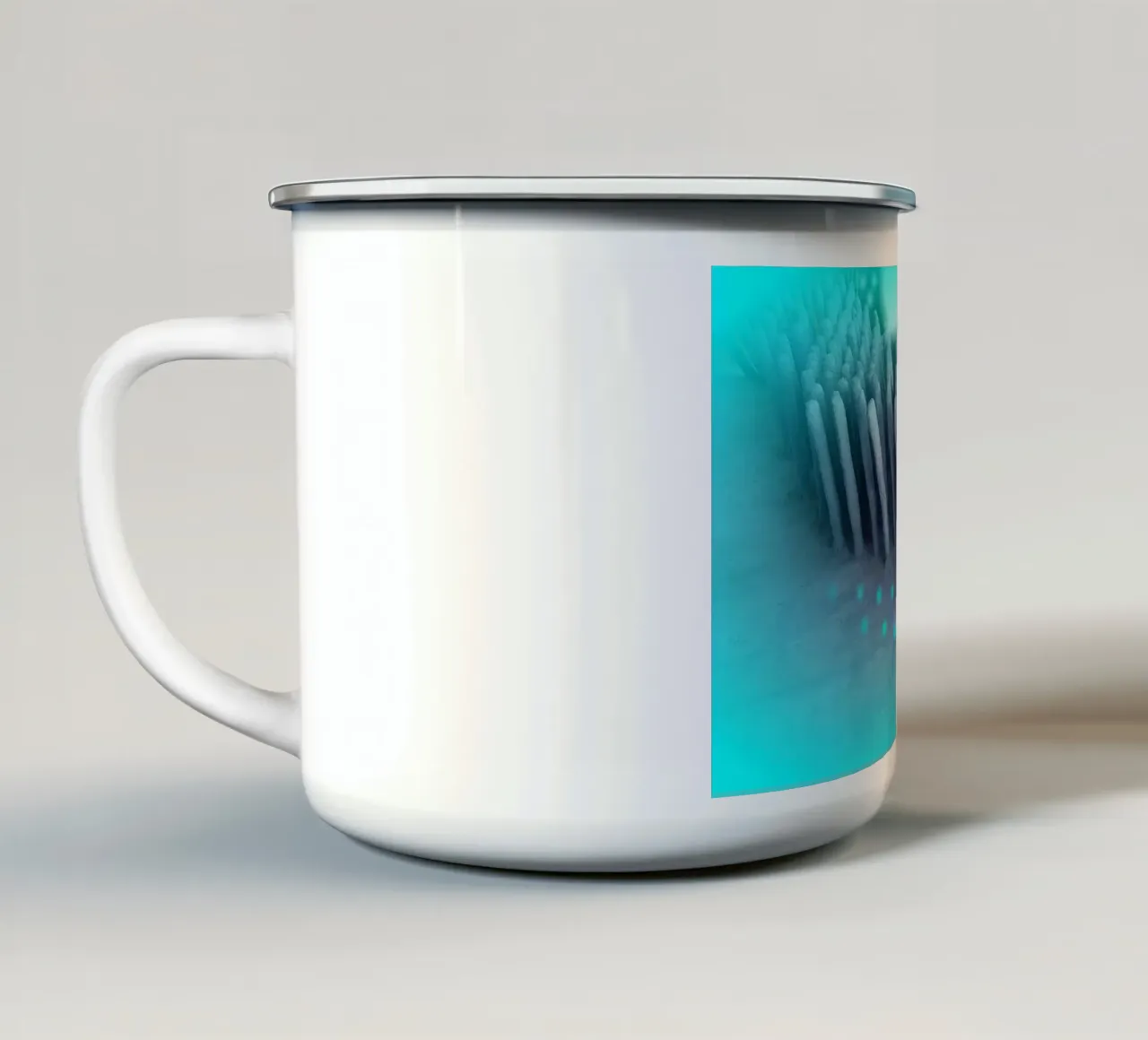 Sotto il mare tazza in smalto da Massimo Frascogna