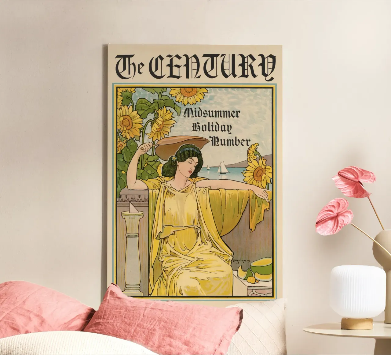 Poster d'epoca - Il secolo tela con Cornice a cassetta da Old Masters