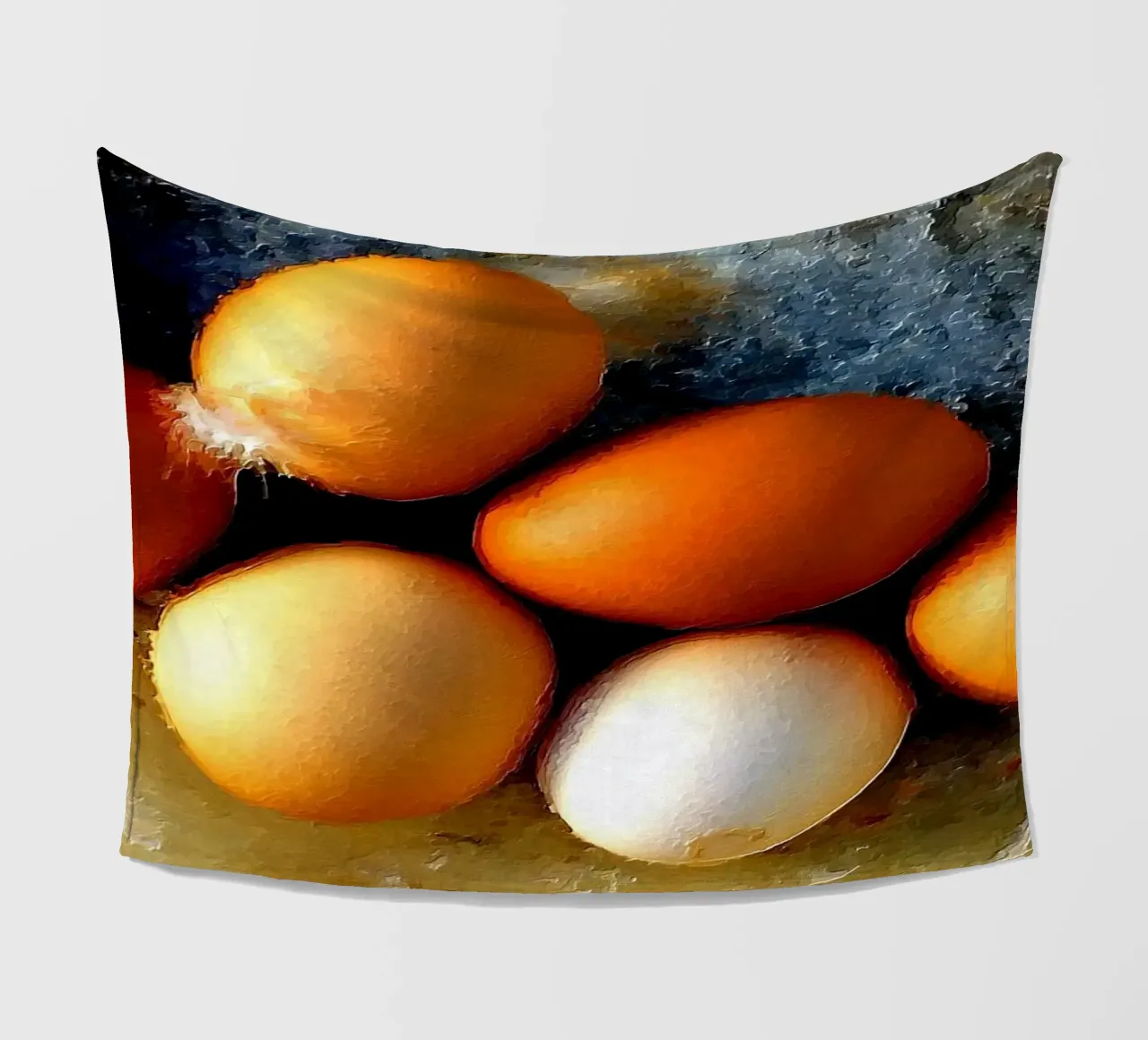 Bemalte Eier Fleecedecke von Massimo Frascogna