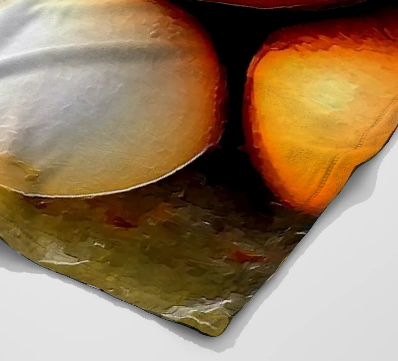 Bemalte Eier Fleecedecke von Massimo Frascogna