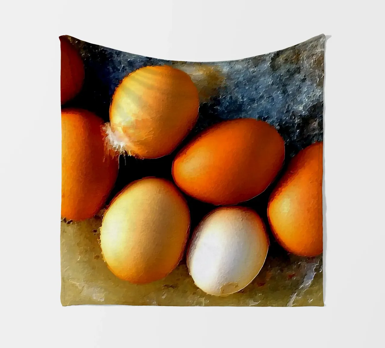 Bemalte Eier Fleecedecke von Massimo Frascogna