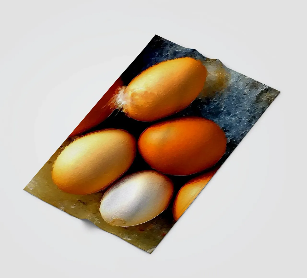 Bemalte Eier Fleecedecke von Massimo Frascogna