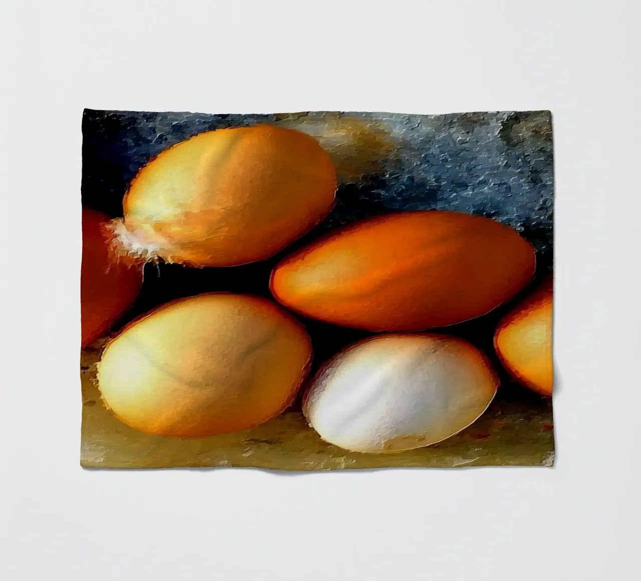 Bemalte Eier Fleecedecke von Massimo Frascogna