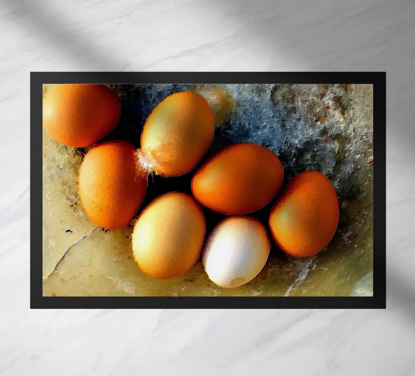 Painted eggs Fußmatte von Massimo Frascogna