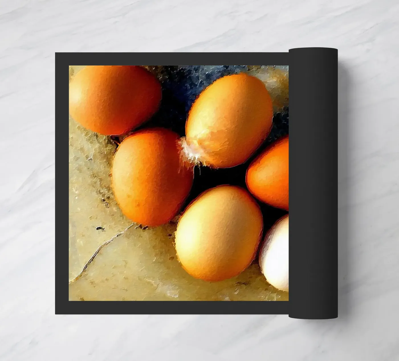 Painted eggs Fußmatte von Massimo Frascogna