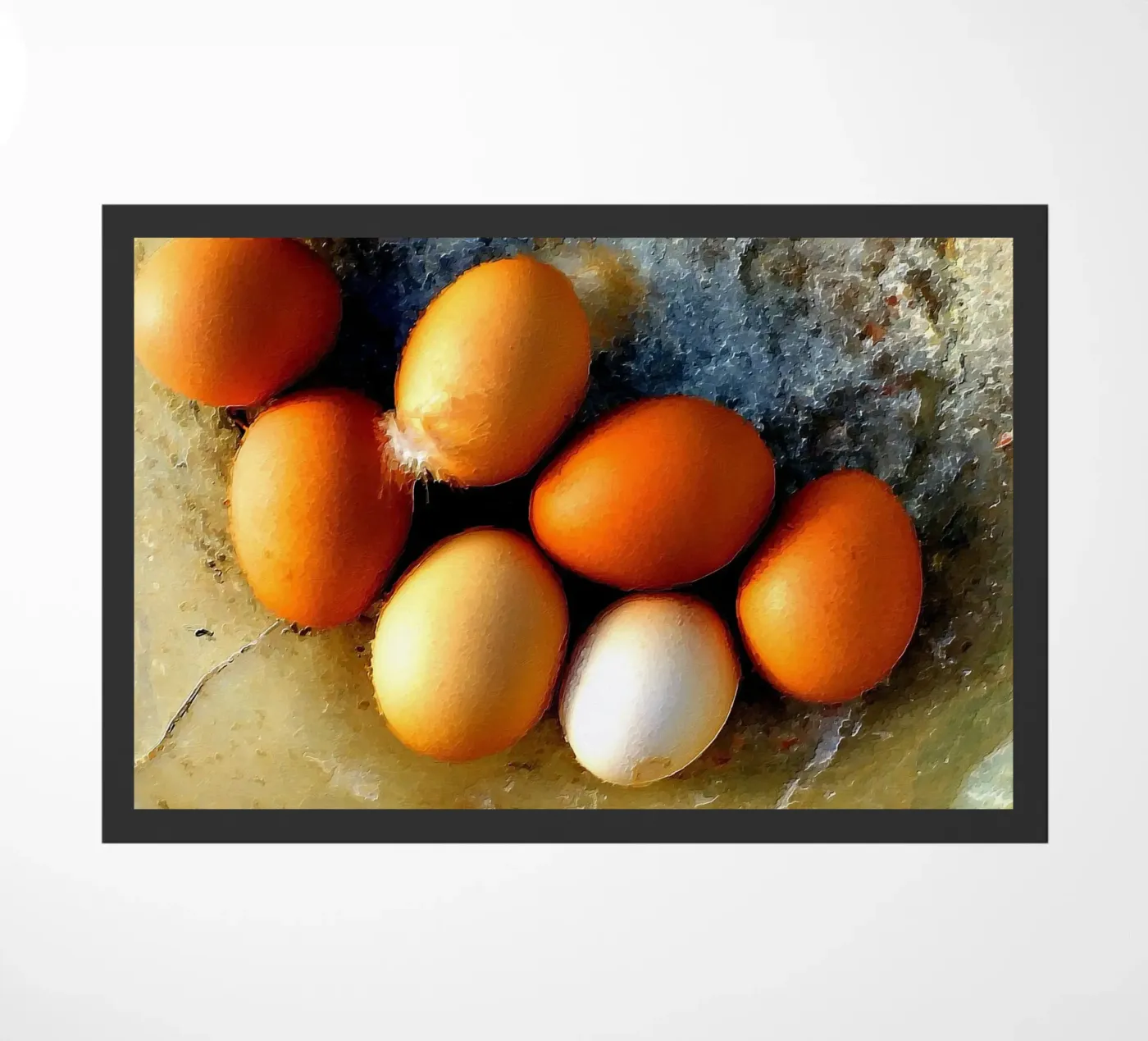 Painted eggs Fußmatte von Massimo Frascogna