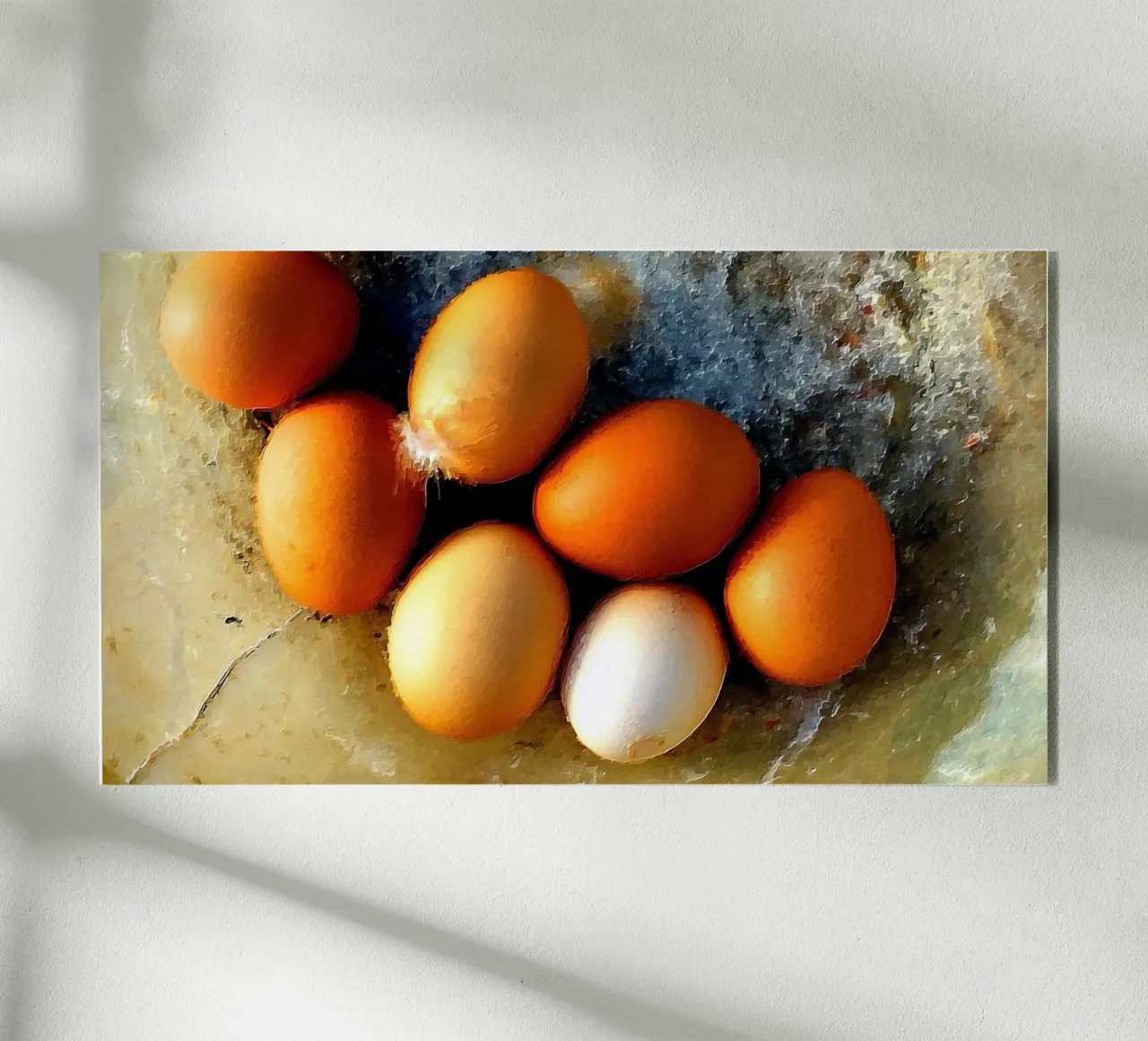 Painted eggs plexiglass da Massimo Frascogna