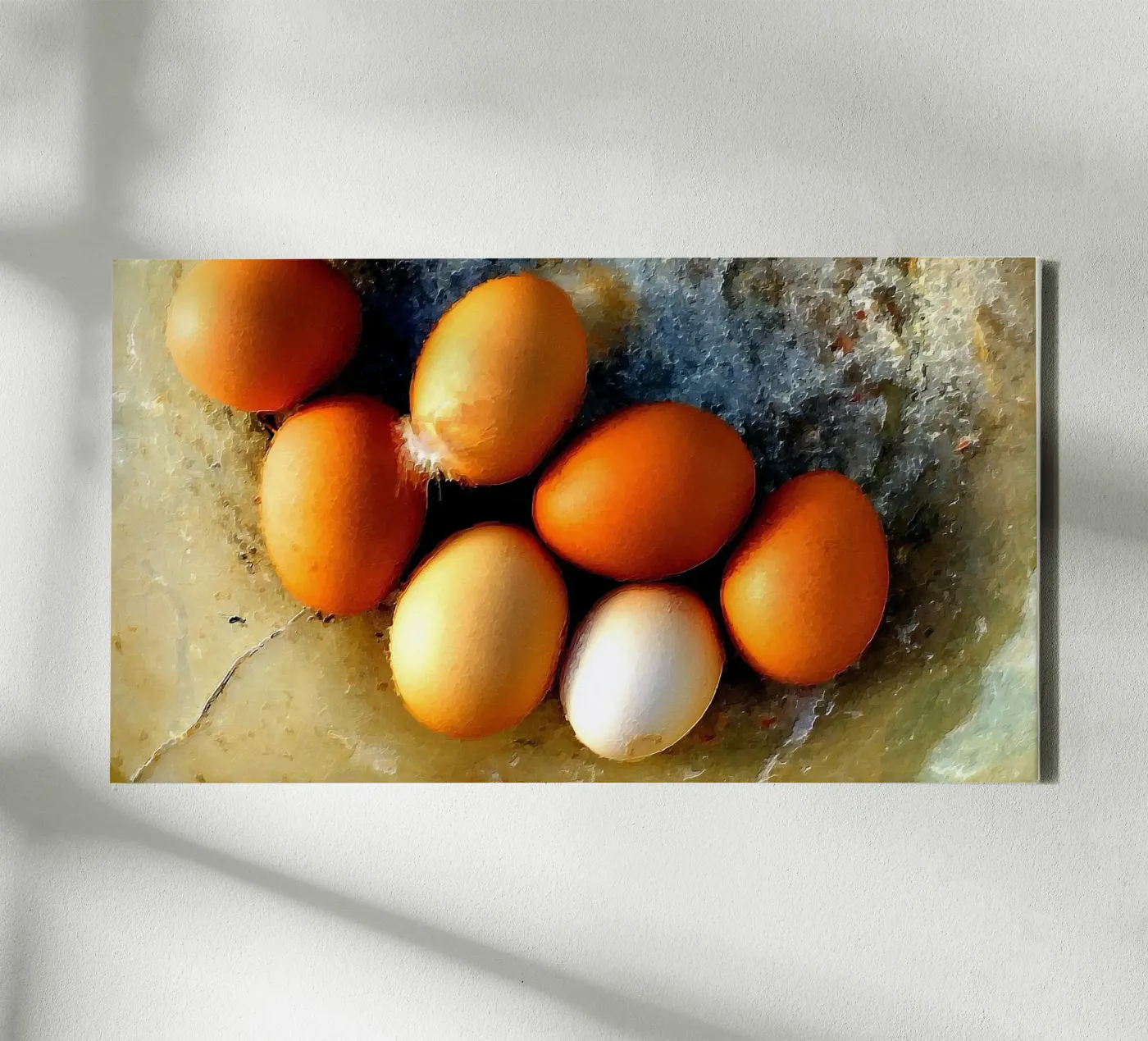 Bemalte Eier Leinwand von Massimo Frascogna