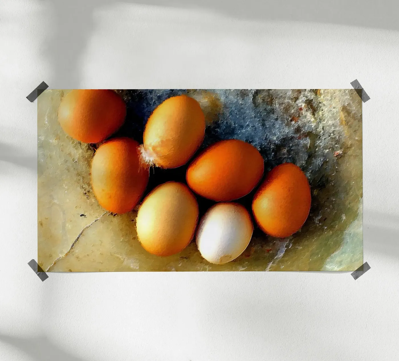 Painted eggs Poster von Massimo Frascogna