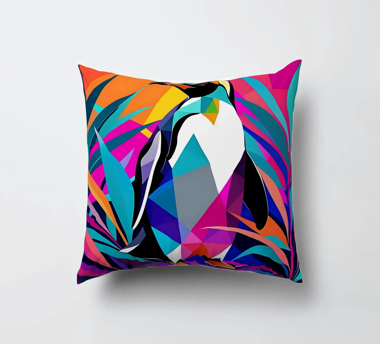 Pinguino_Stil_E_1 cuscino da Tierisch bunt by LK