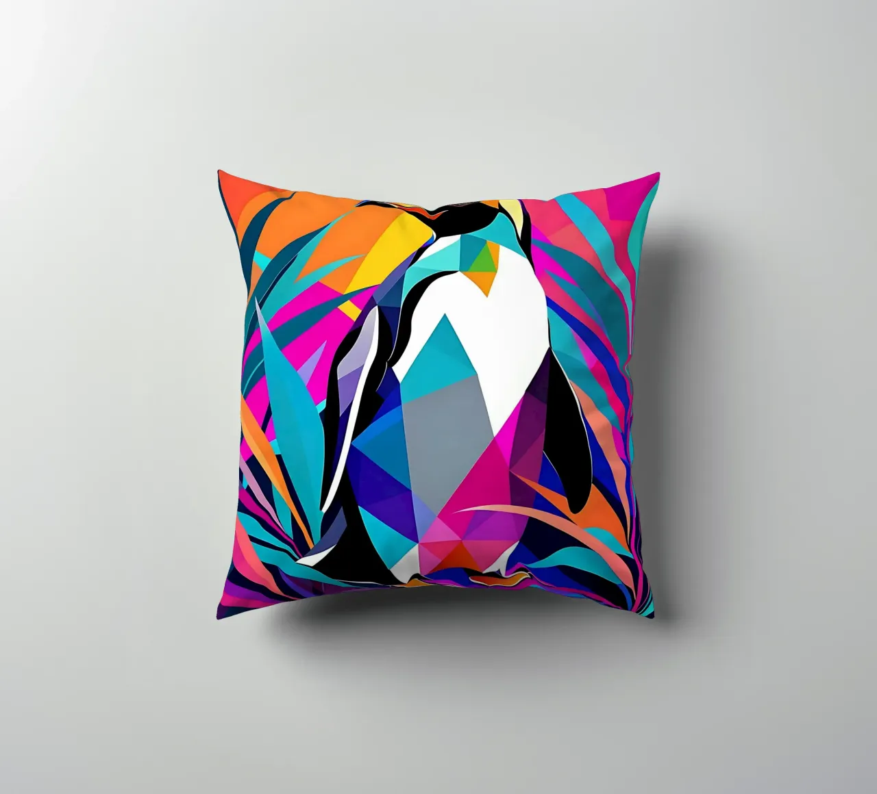 Pinguino_Stil_E_1 cuscino da Tierisch bunt by LK