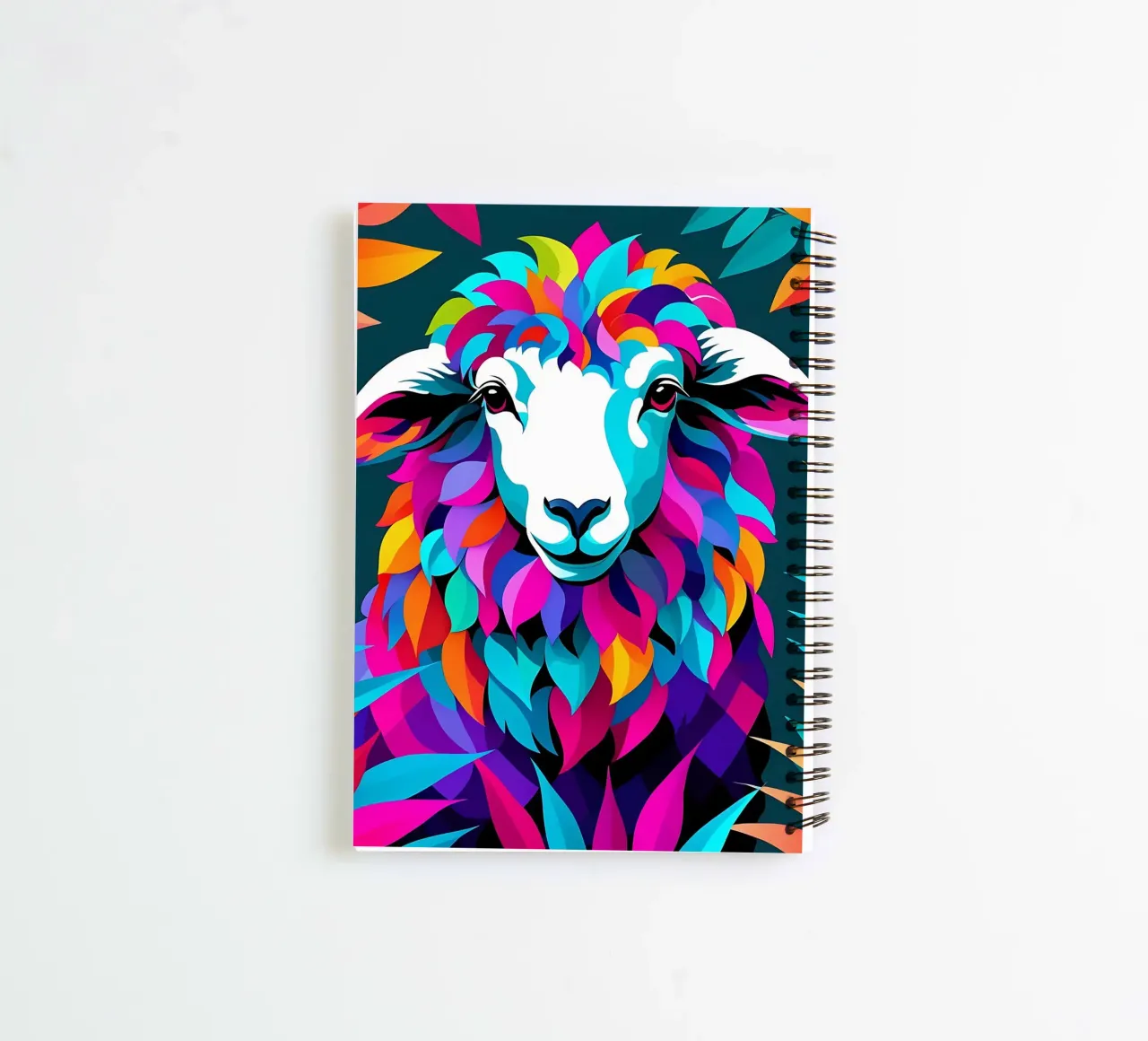 Sheep_Style_E_1 spiral notebook by Tierisch bunt by LK