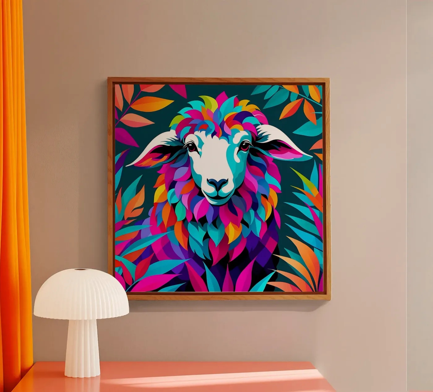 Sheep_Style_E_1 plexiglass da Tierisch bunt by LK