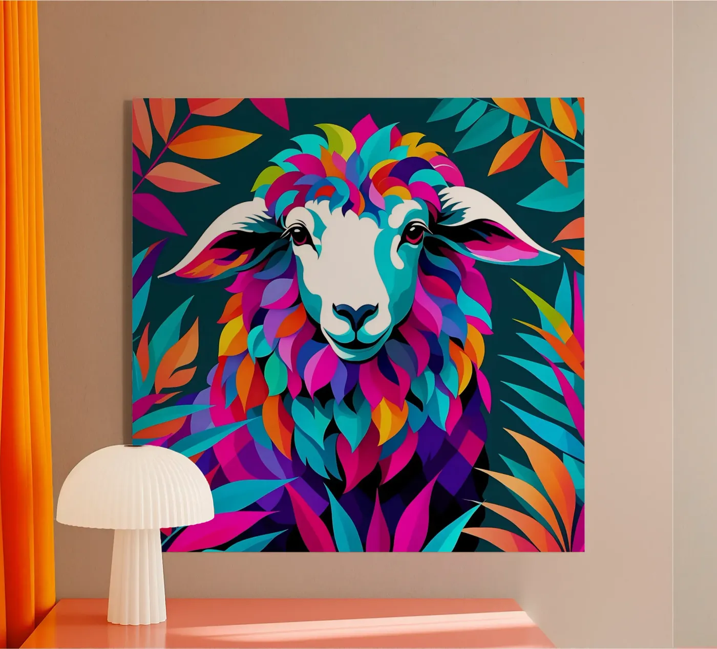 Sheep_Style_E_1 plexiglass da Tierisch bunt by LK