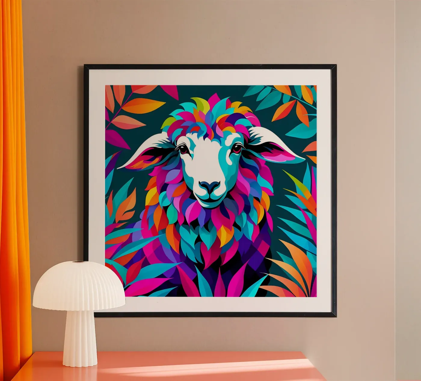 Sheep_Style_E_1 poster by Tierisch bunt by LK