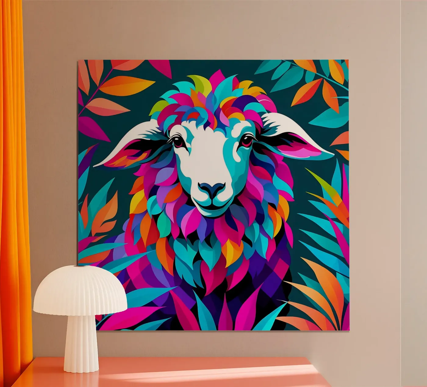 Sheep_Style_E_1 poster by Tierisch bunt by LK