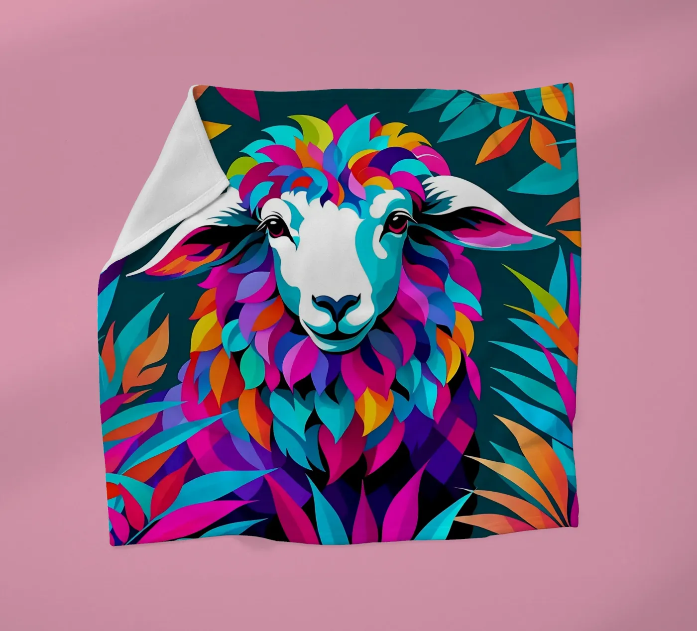 Schaf_Stil_E_1 Fleecedecke von Tierwelten by LK