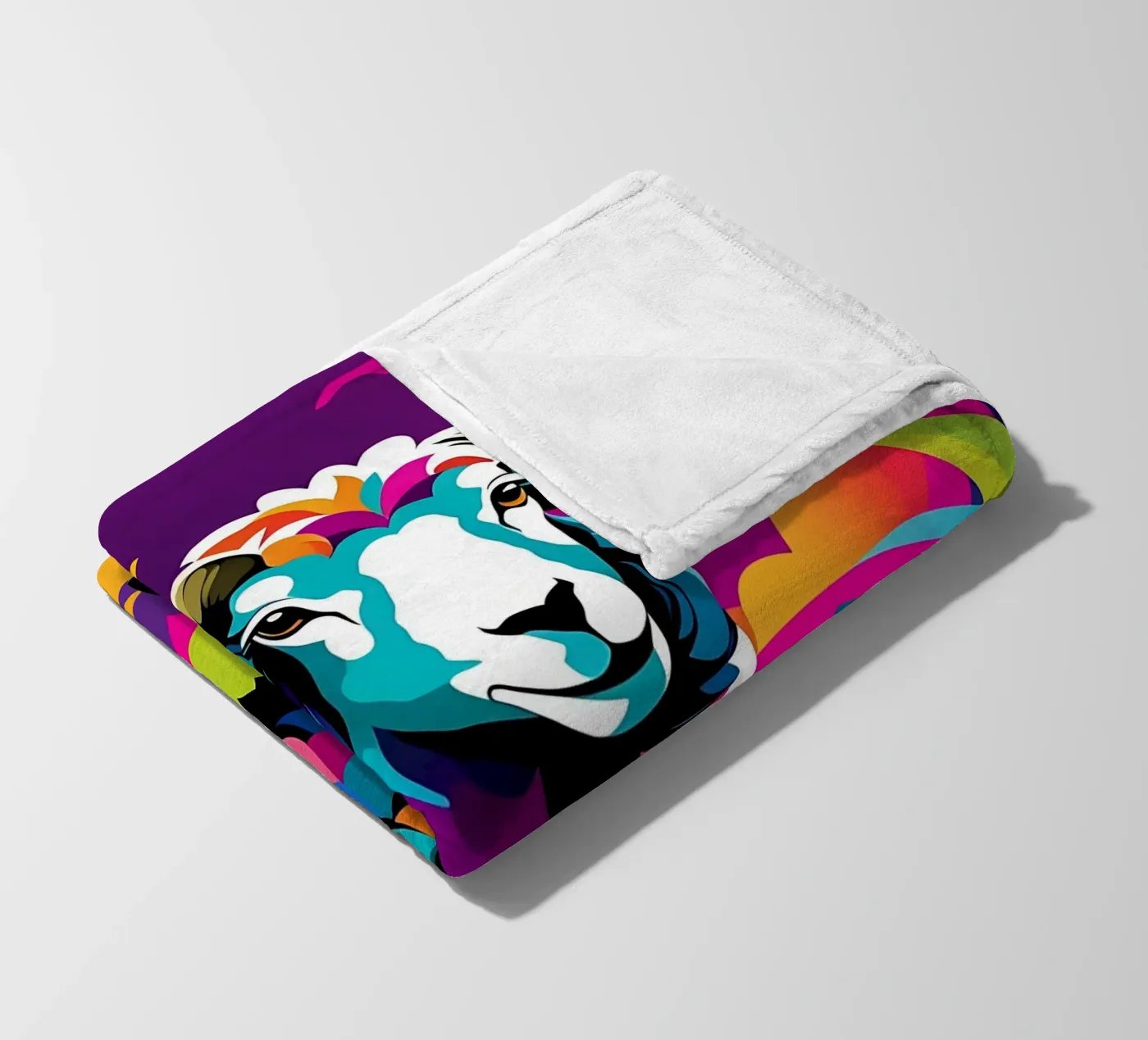 Sheep_Style_E_2 Fleecedecke von Tierisch bunt by LK