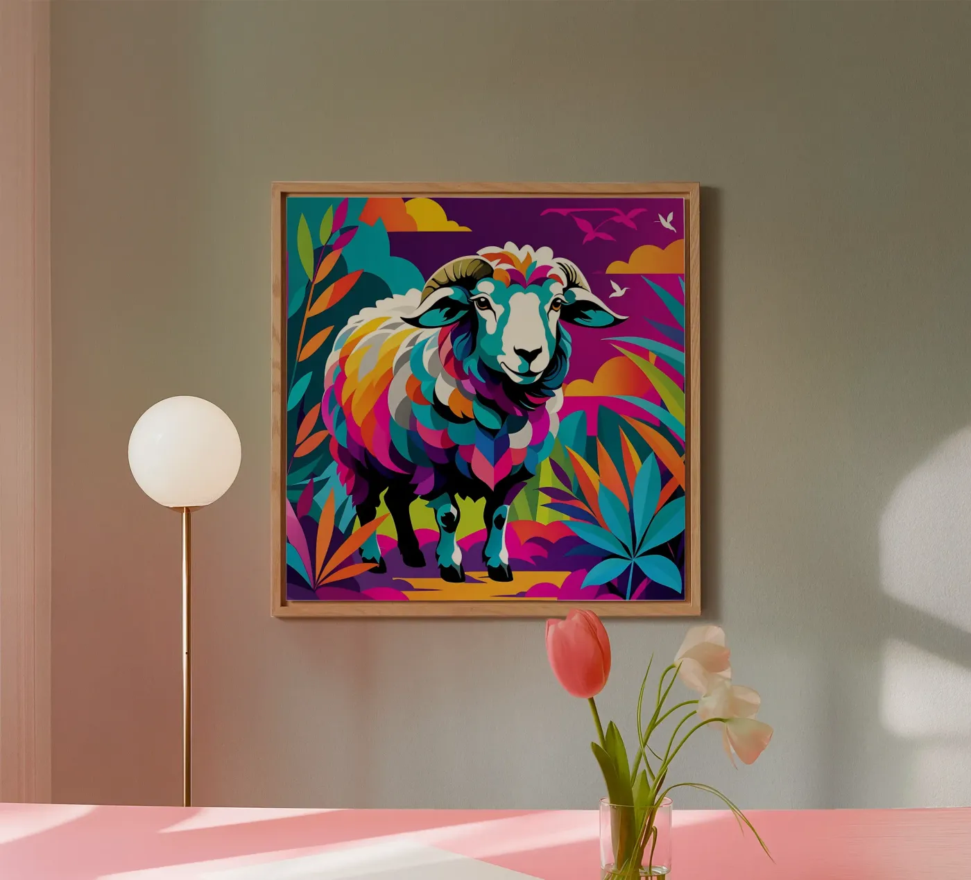 Pecora_Stile_E_2 alluminio dibond da Tierisch bunt by LK