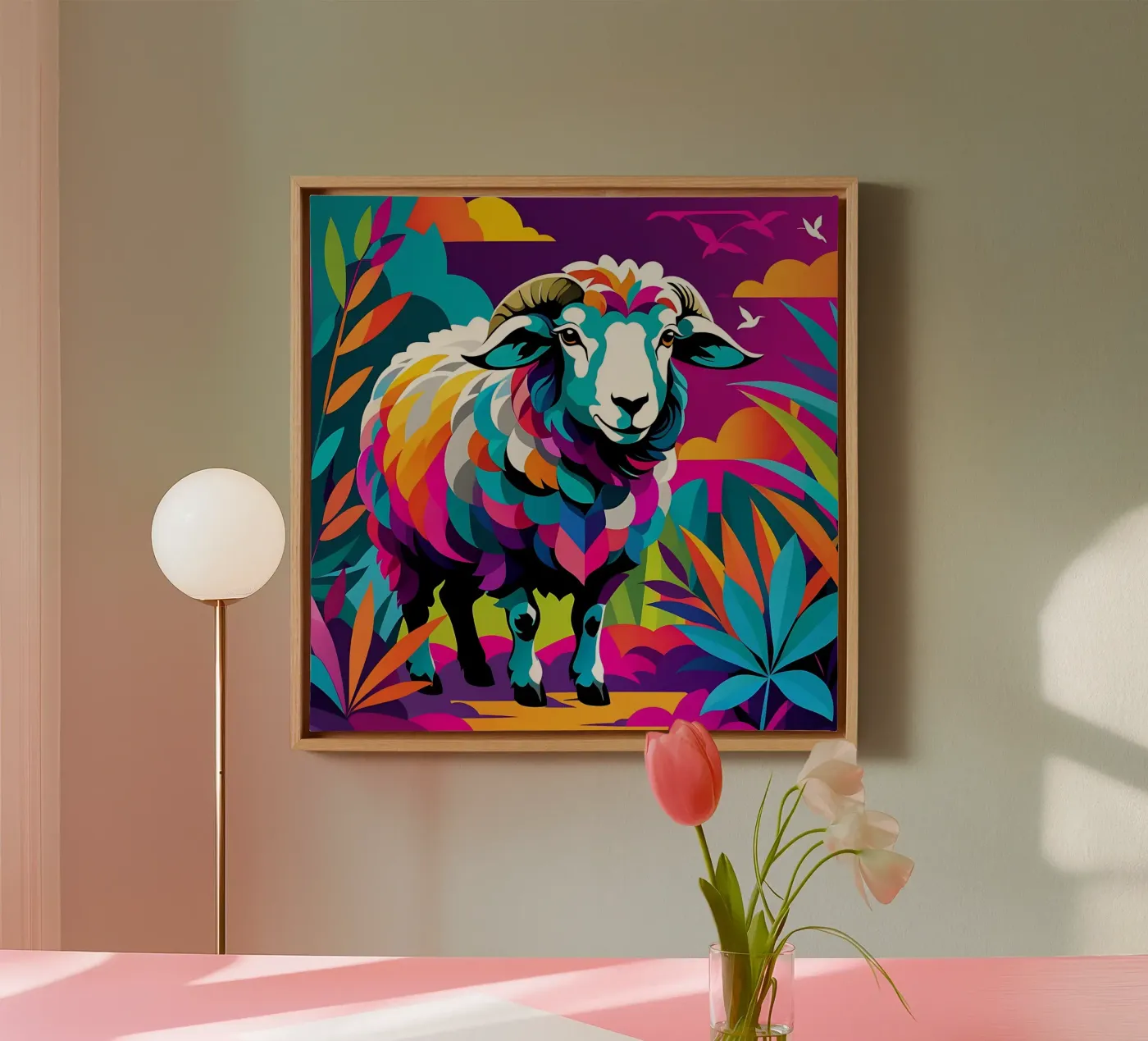 Sheep_Style_E_2 canvas by Tierisch bunt by LK