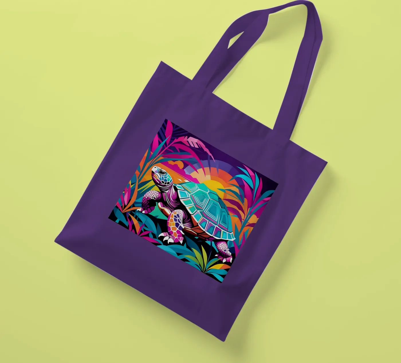 Turtle_style_E_1 tote bag by Tierisch bunt by LK