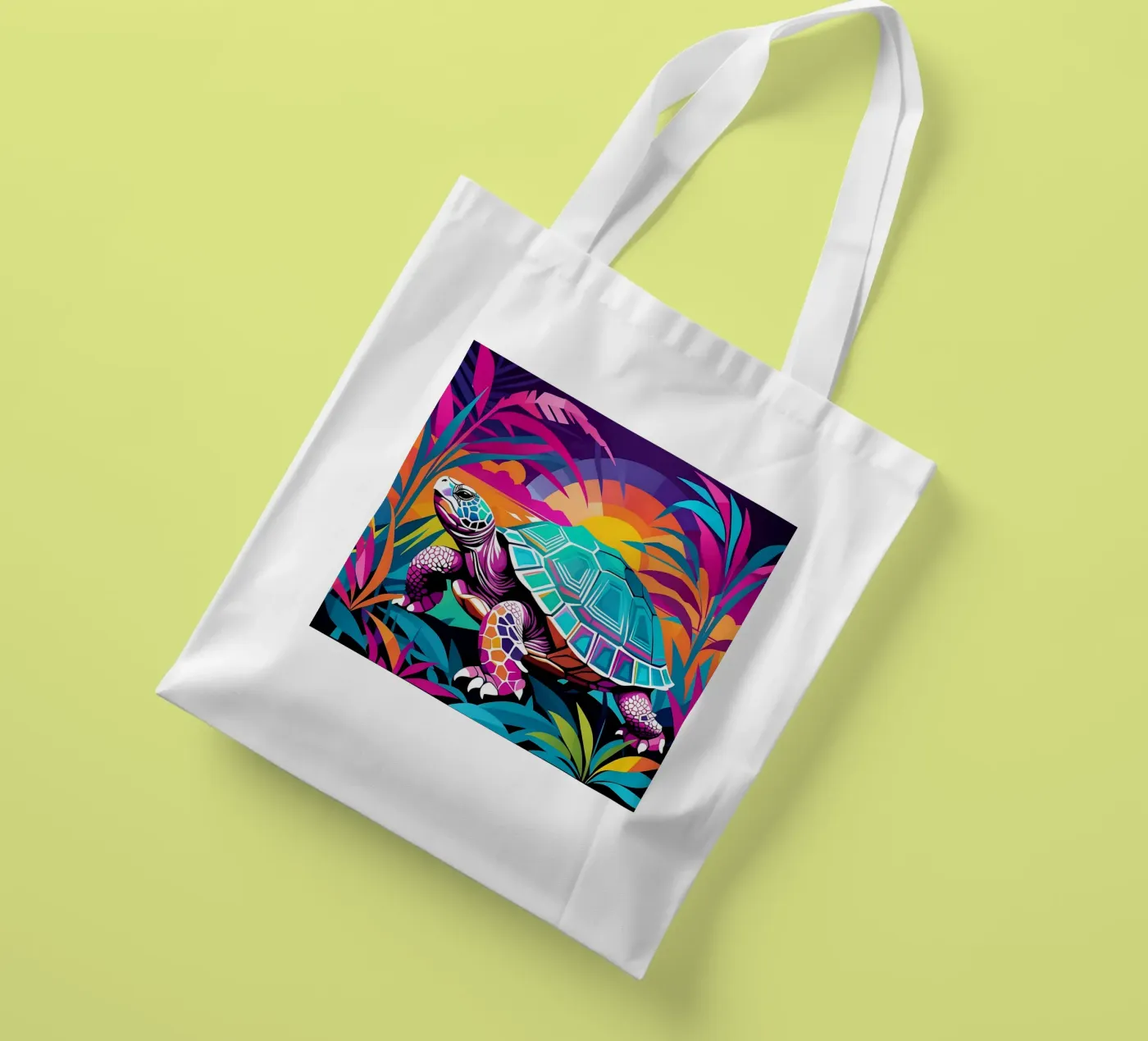 Turtle_style_E_1 tote bag by Tierisch bunt by LK