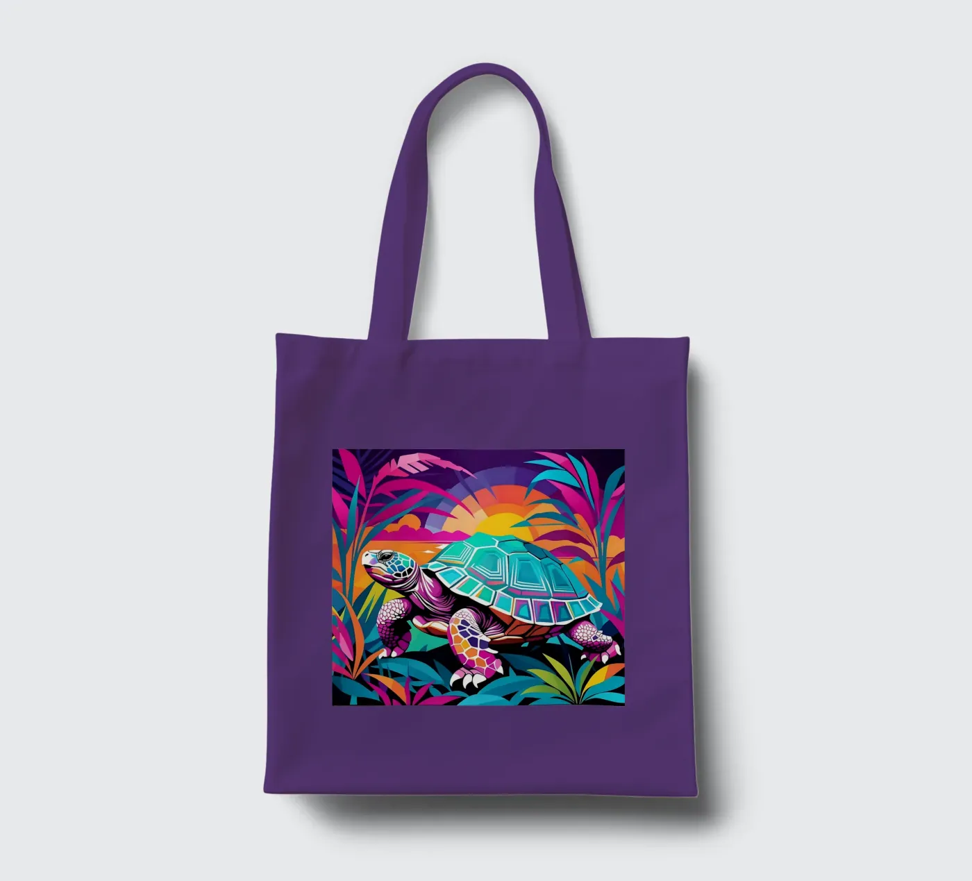 Turtle_style_E_1 tote bag by Tierisch bunt by LK