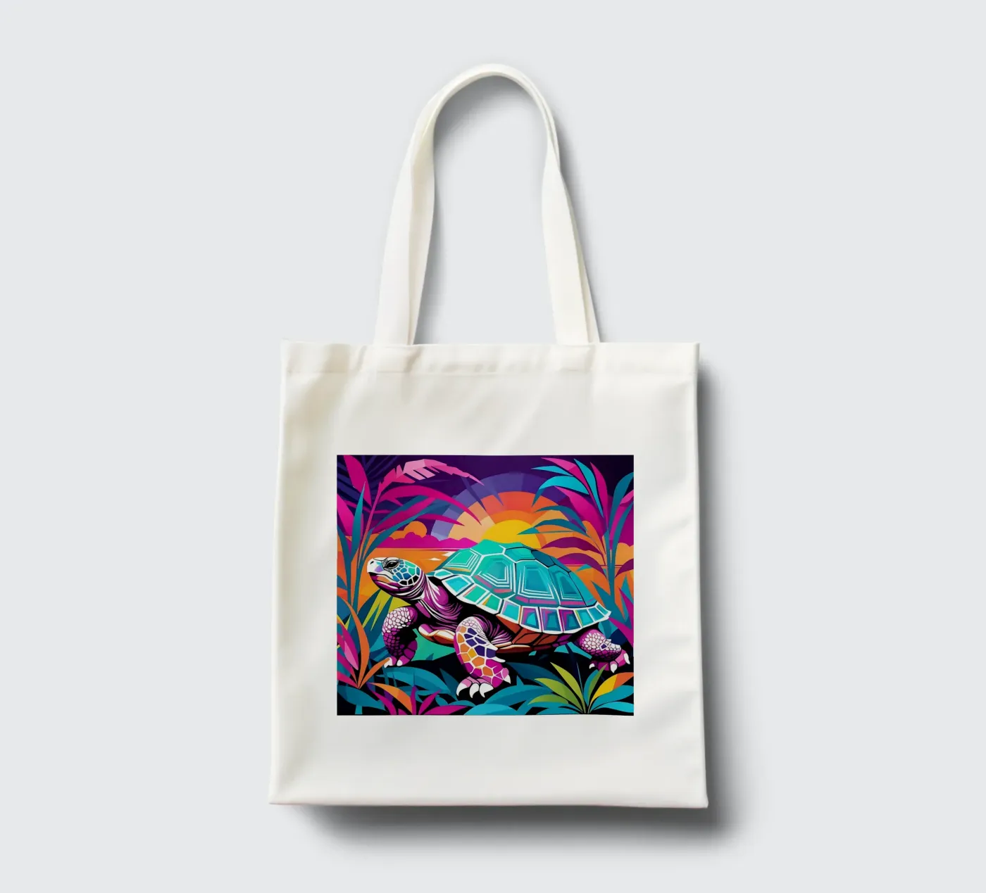 Turtle_style_E_1 tote bag by Tierisch bunt by LK