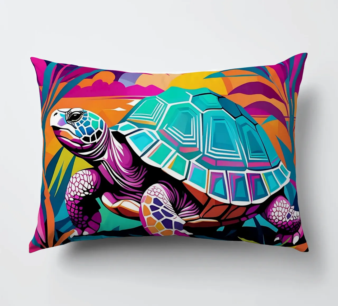Turtle_style_E_1 decorative cushion by Tierisch bunt by LK