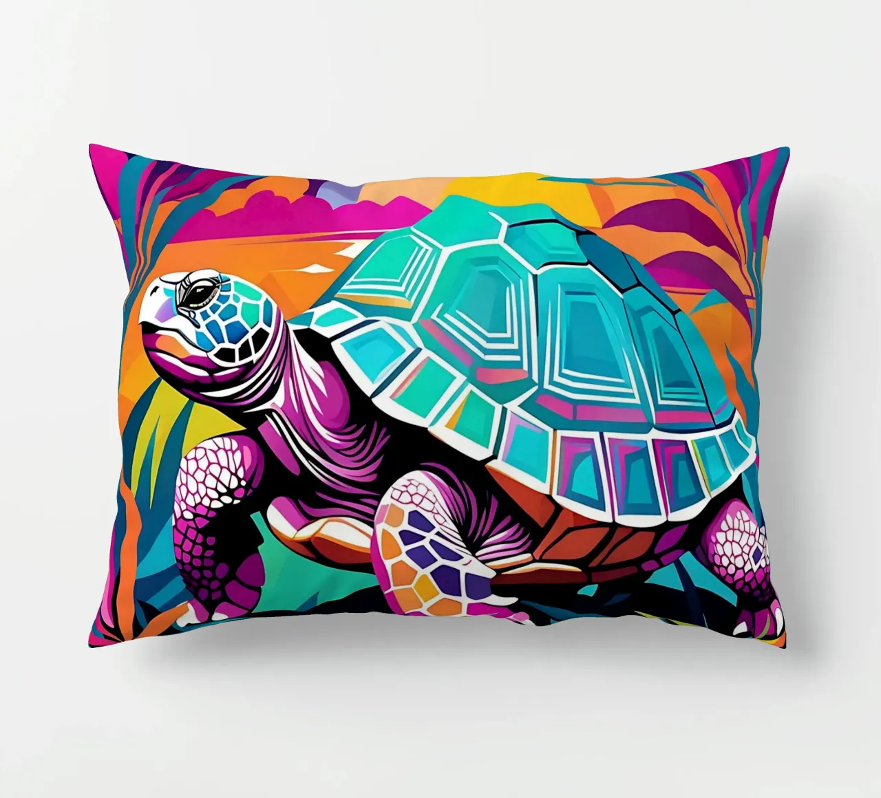 Turtle_style_E_1 decorative cushion by Tierisch bunt by LK
