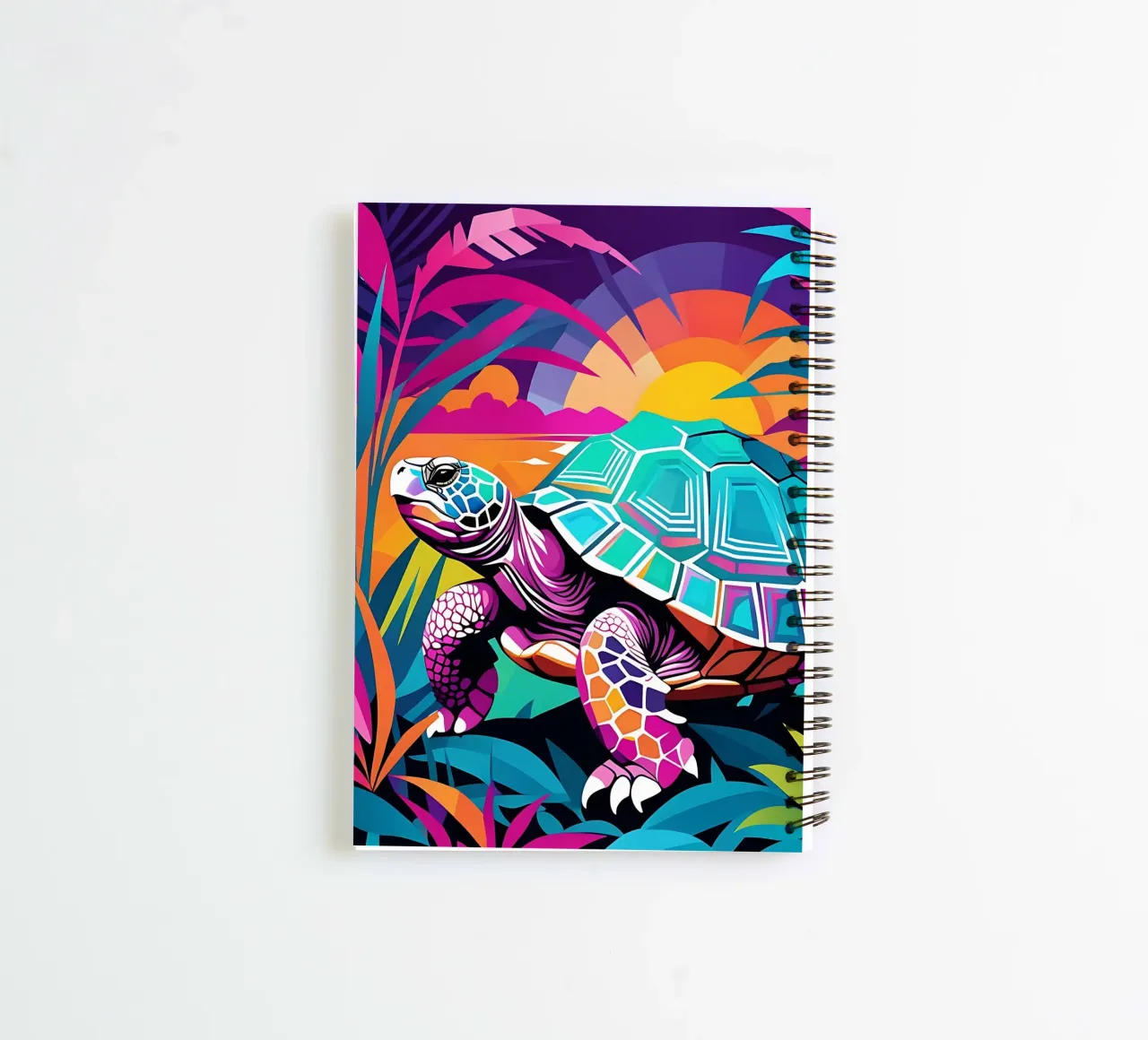 Turtle_style_E_1 spiral notebook by Tierisch bunt by LK