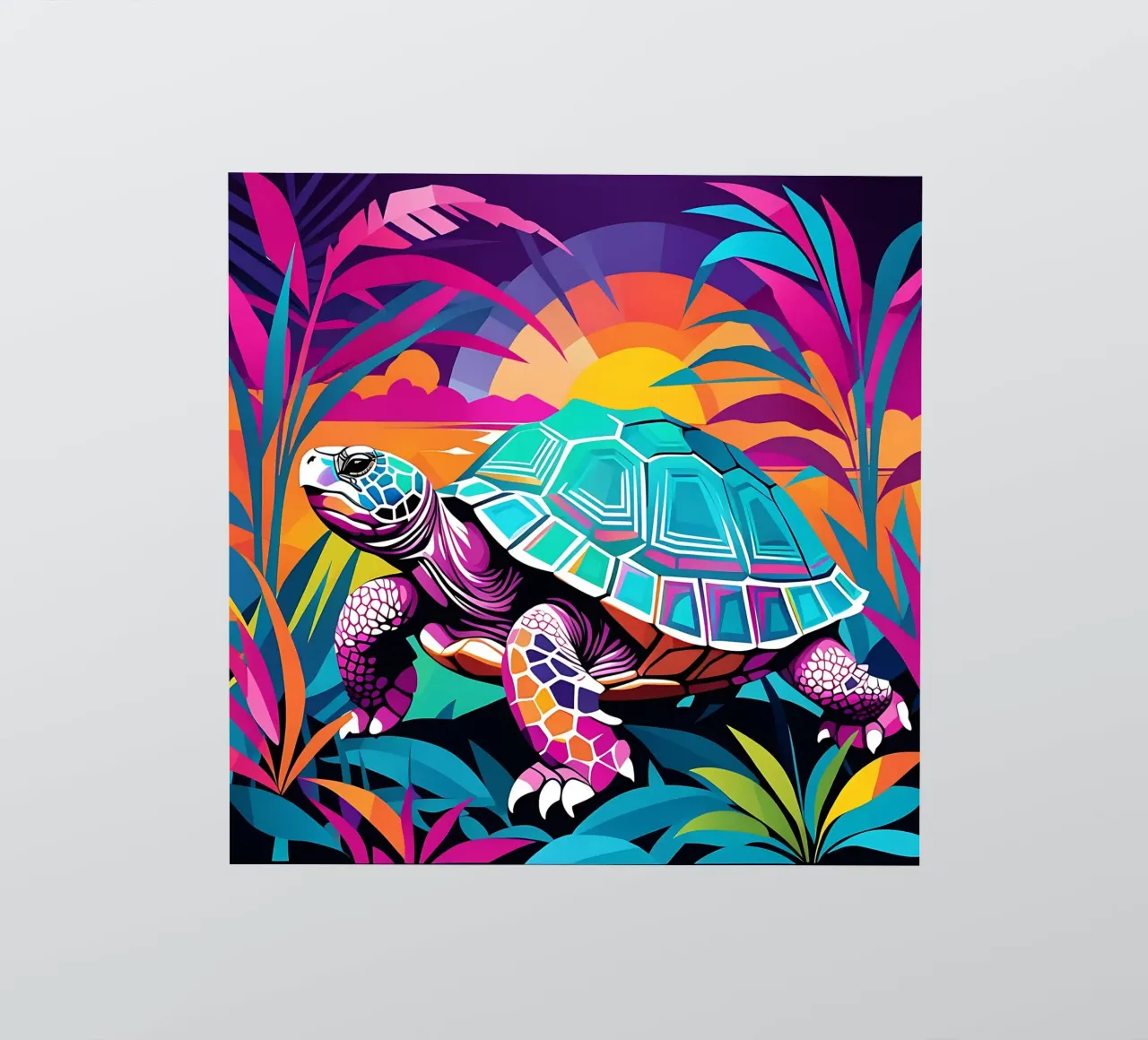 Turtle_style_E_1 sticker by Tierisch bunt by LK
