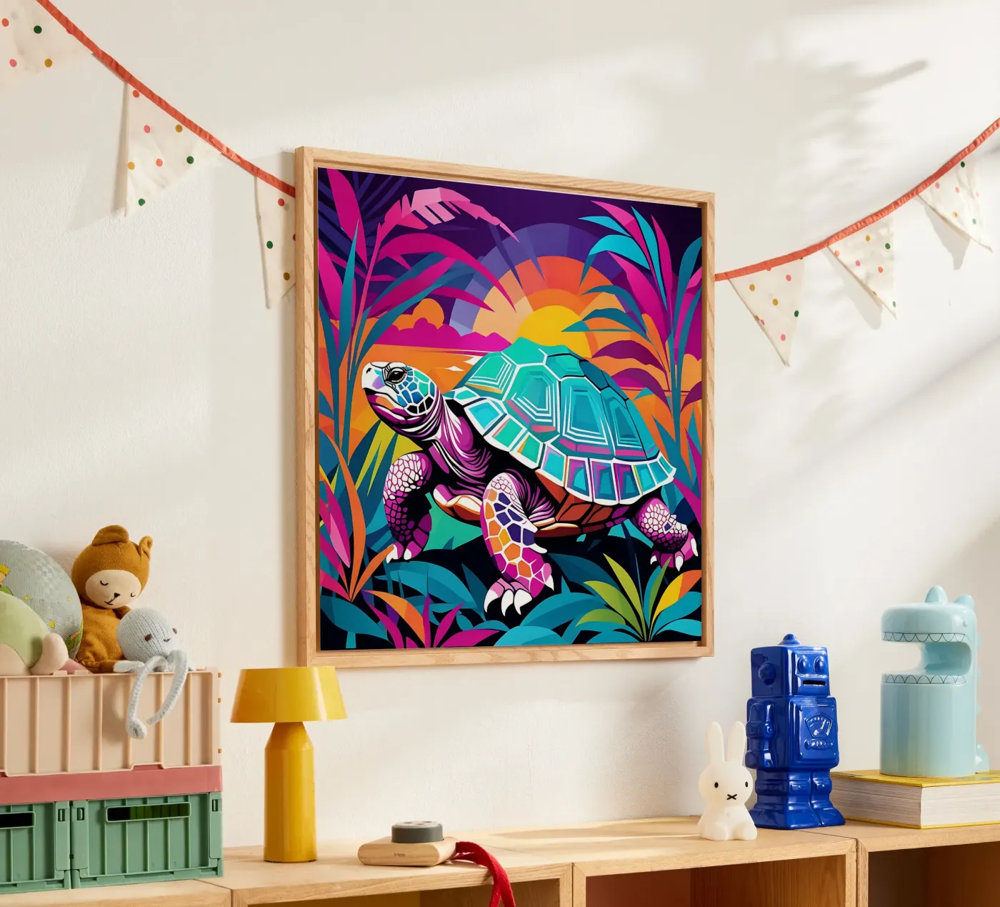 Turtle_style_E_1 acryl van Tierisch bunt by LK