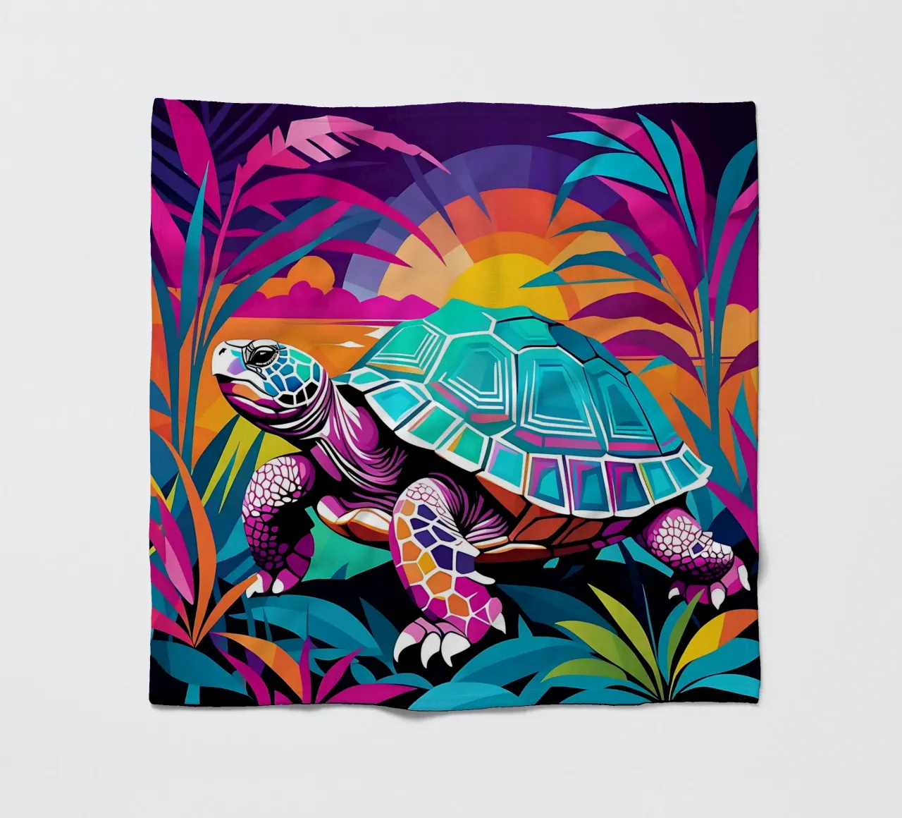 Schildkröte_Stil_E_1 Fleecedecke von Tierisch bunt by LK