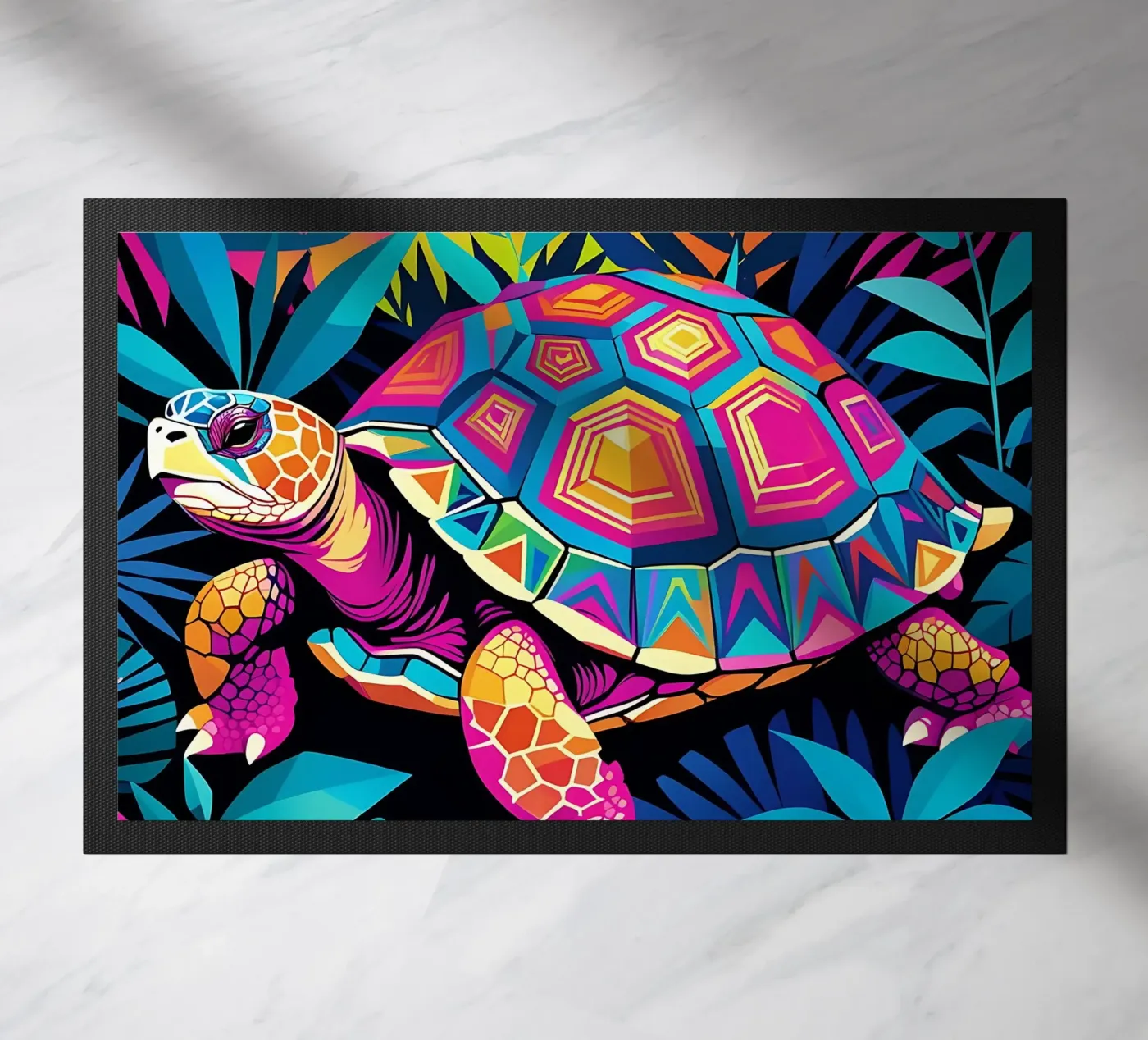 Turtle_style_E_2 doormat by Tierisch bunt by LK