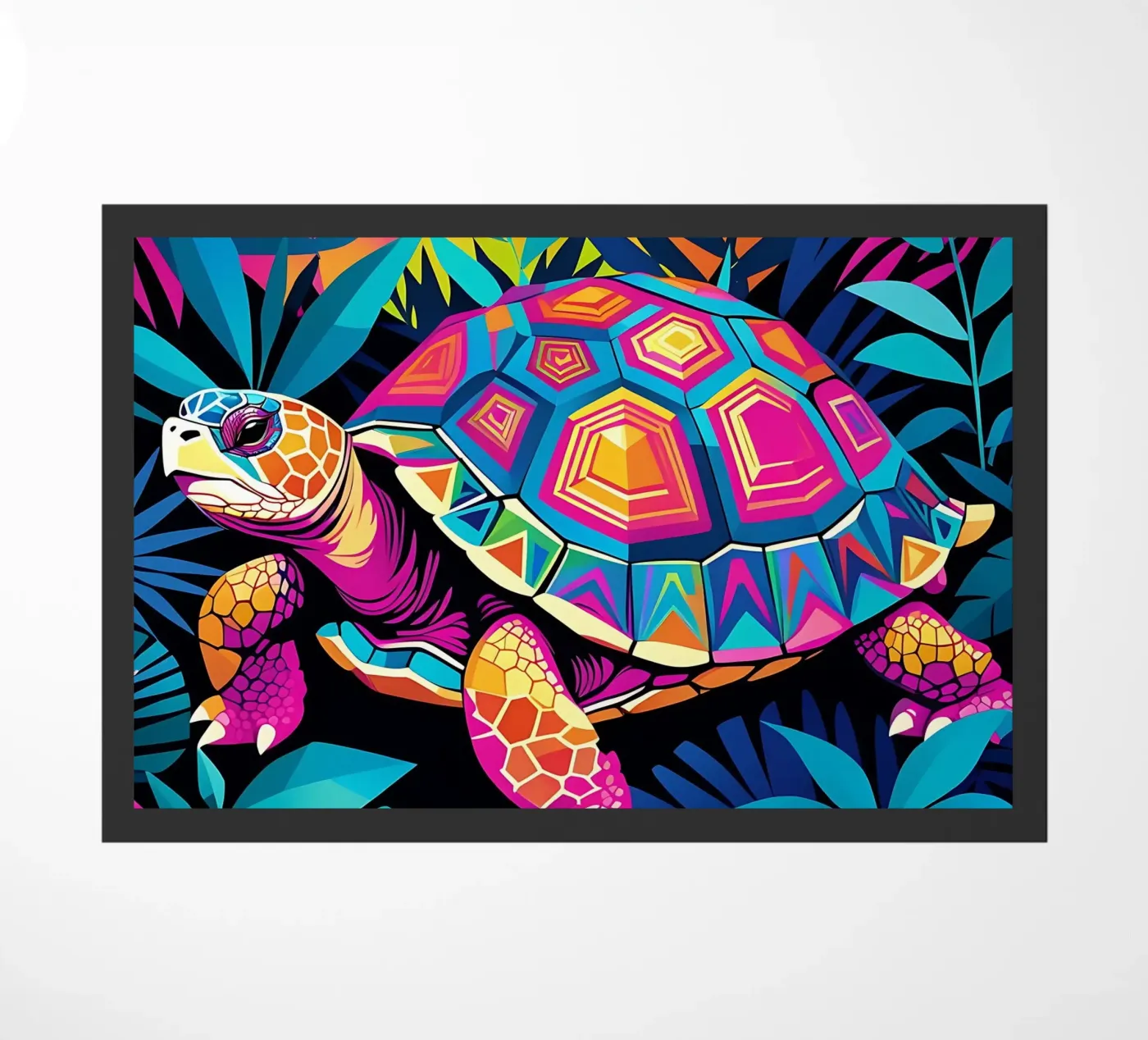 Turtle_style_E_2 doormat by Tierisch bunt by LK