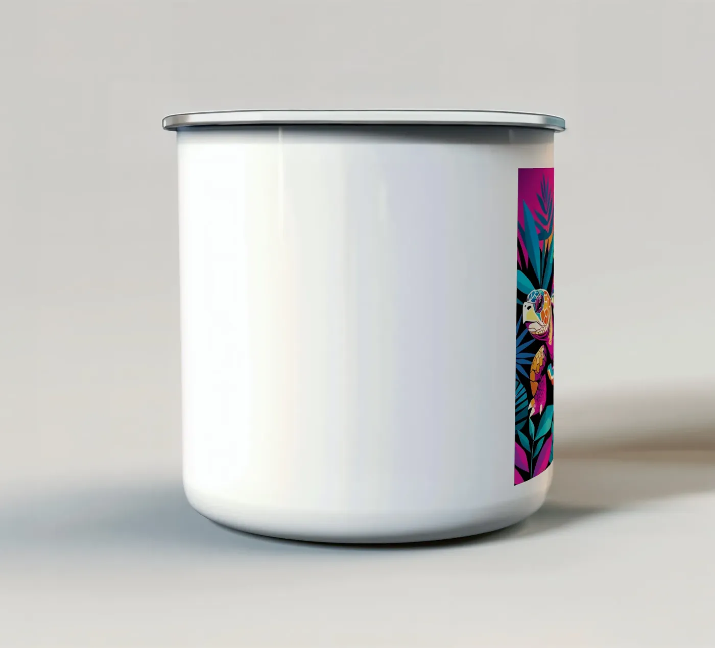 Turtle_style_E_2 enamel mug by Tierisch bunt by LK
